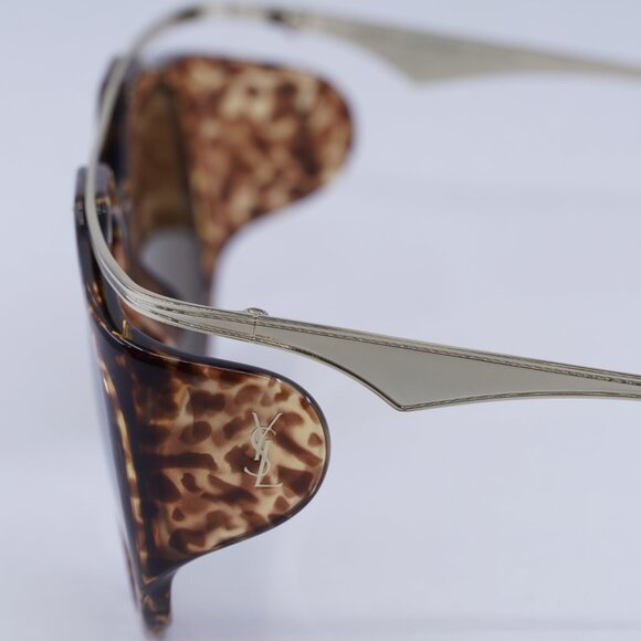 🕶️ New Saint Laurent SLM137 AMELIA 002 Sunglasses - Gold/Leopard Havana Frame - Picture 5 of 12